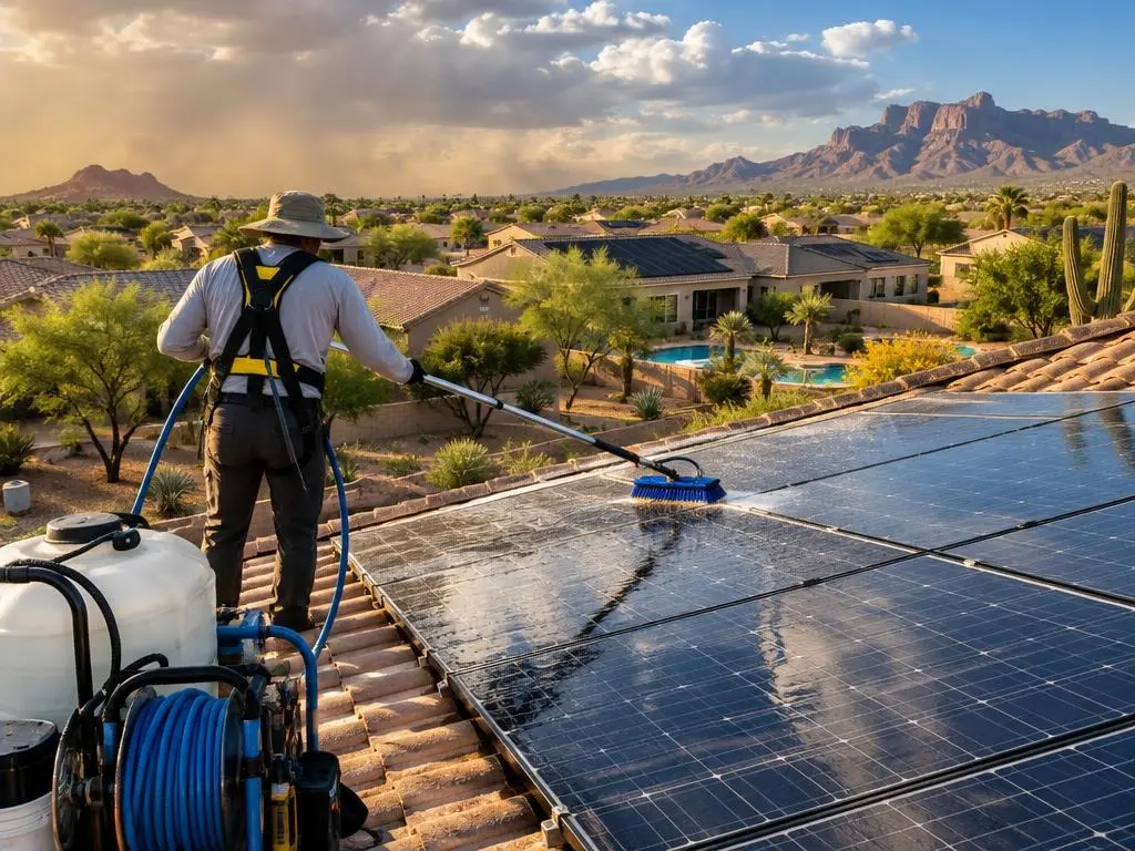 Solar Panel Cleaning in Mesa, AZ