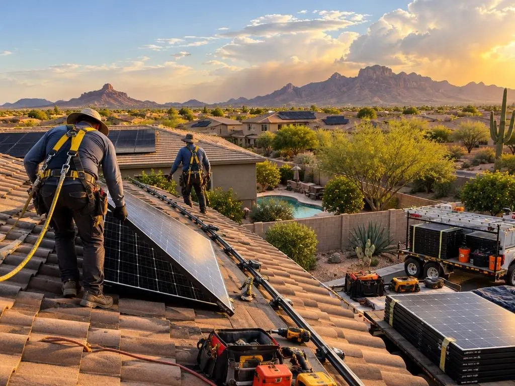 Solar Panel Removal & Reinstall in Mesa, AZ